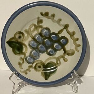 Vintage Blue a and Plate by Louisville Stoneware